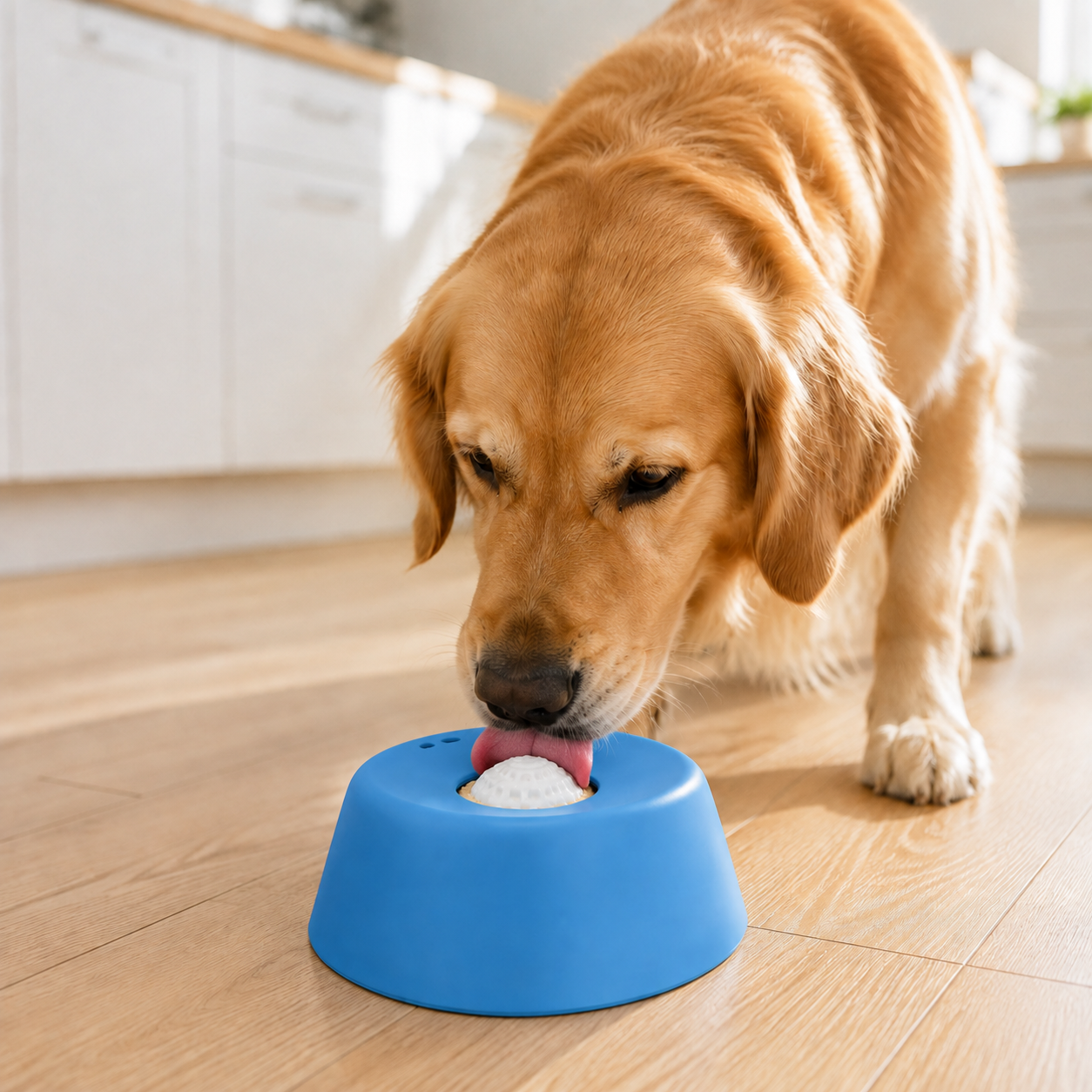 Yipetor Slow Feeder Dog Bowls for Liquid Treats - Complimentary Gift with Purchase, No-Spill Bone Broth Licking Bowl with Built-in Rolling Ball, Versatile Puppy Yogurt Feeder for All Breeds, Ideal for Dietary Supplements and Post-Operative Nutrition